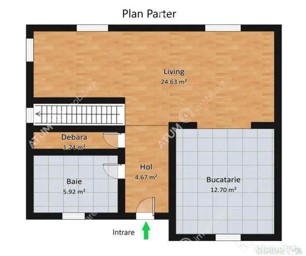 Casa cu 4 camere 2 bai si teren de 230 mp Selimbar