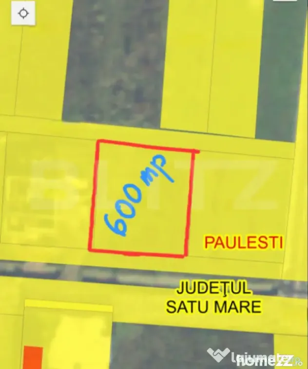 Teren intravilan 600 mp. Paulesti - Paulesti (Satu-Mare)