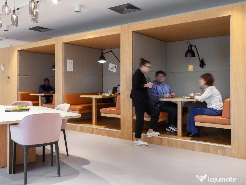 Spațiu de birou frumos proiectat pentru 1 persoană în Spaces Unirii