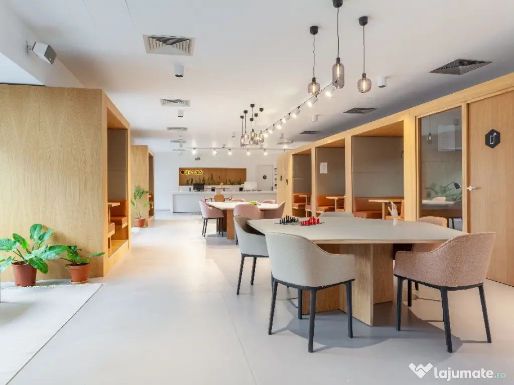 Spațiu de birou frumos proiectat pentru 1 persoană în Spaces Unirii