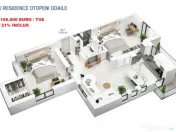 Apartamente cu 3 camere cu terasa, lift, langa parc 1 Mai 