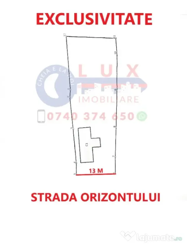 ID 7854 EXCLUSIVITATE – Teren cu casă și ieșire la canal