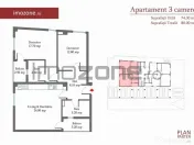 3 CAMERE- 81 mp, Decomandat, Militari langa METROU, liber... 