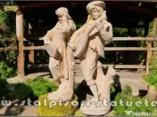 Set statuete muzicanți, galben patinat, model S69. 