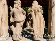 Set statuete muzicanți, galben patinat, model S69. 