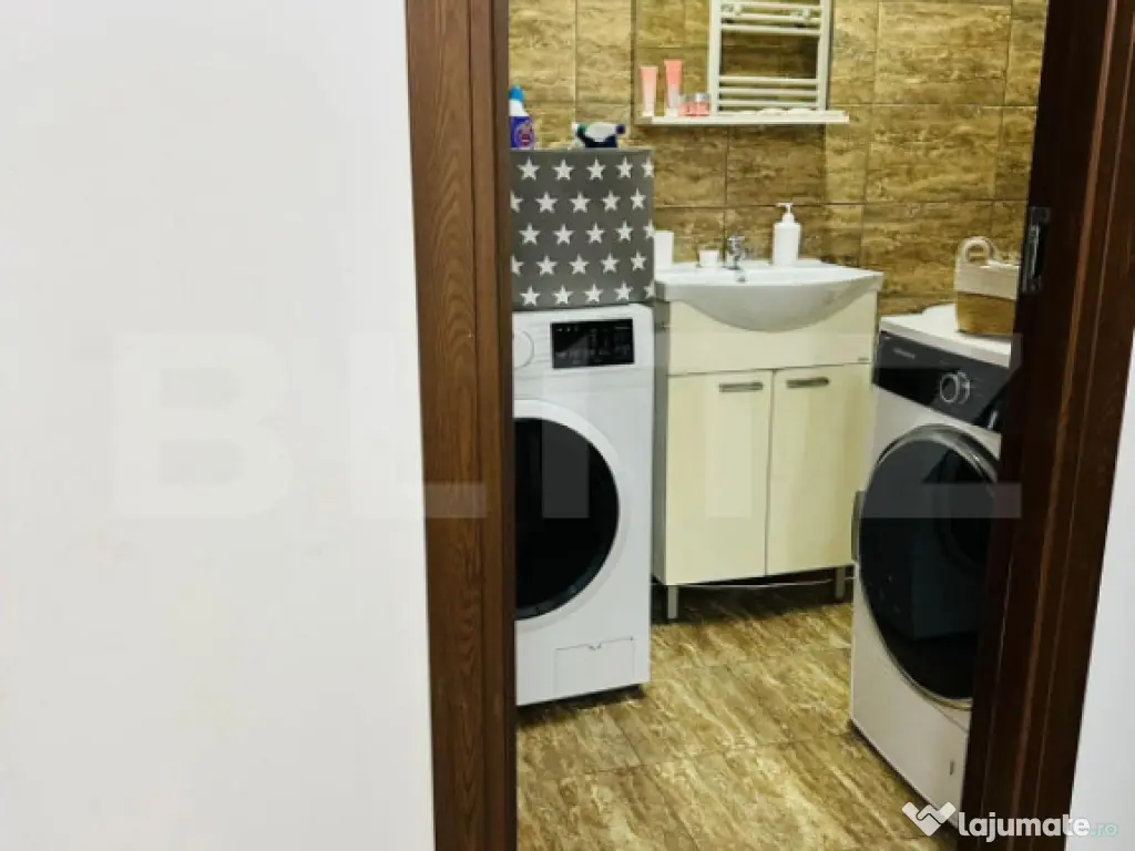 Apartament cu 3 camere si 2 bai, 62,86 mp, zona Iris