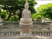 Statuetă Buddha Kwan Yin, galben antichizat, model S8 (2). 