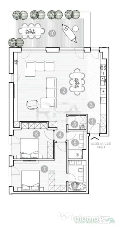 Apartament 3 camere , Green Lake, Grivita