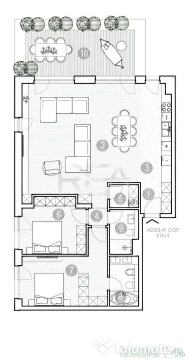 Apartament 3 camere , Green Lake, Grivita