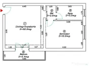 Oportunitate investitie apartament cu 2 camere etajul 1 cu balcon 