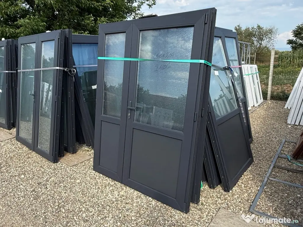 Usi duble noi gri antracit noi