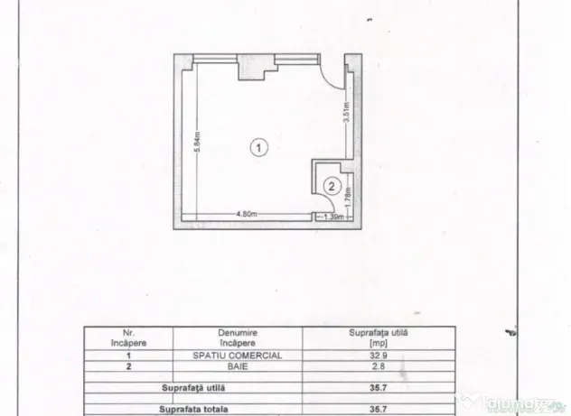 Spațiu Comercial 35 mp Zona Stadion Vad Excelent