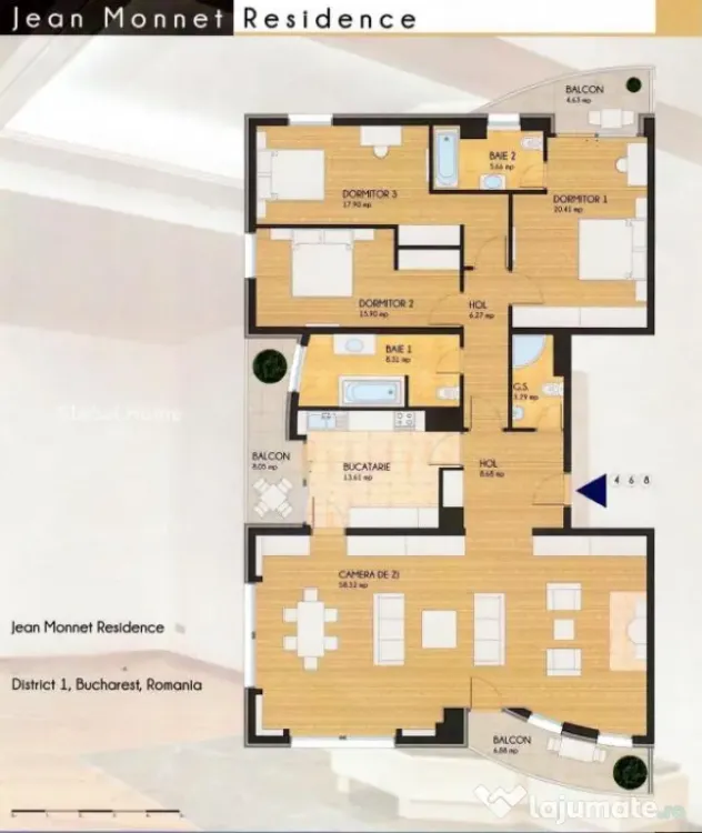 Apartament 4 CAMERE || 176MP || Primaverii || Parcare
