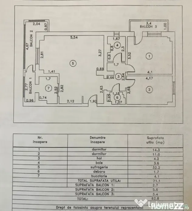 - Renovat recent! Apartament 3 camere Calarasi 4, et. interm - Braila (Braila)