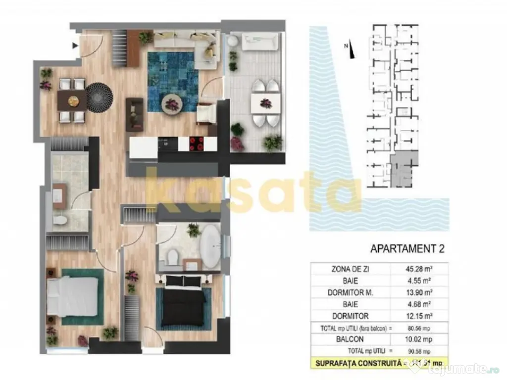 DE INCHIRIAT | APARTAMENT 4 CAMERE | BANEASA - SISESTI | ...