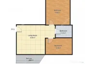 Apartament 3 camere 66 mp utili mobilat si utilat zona Doamn 