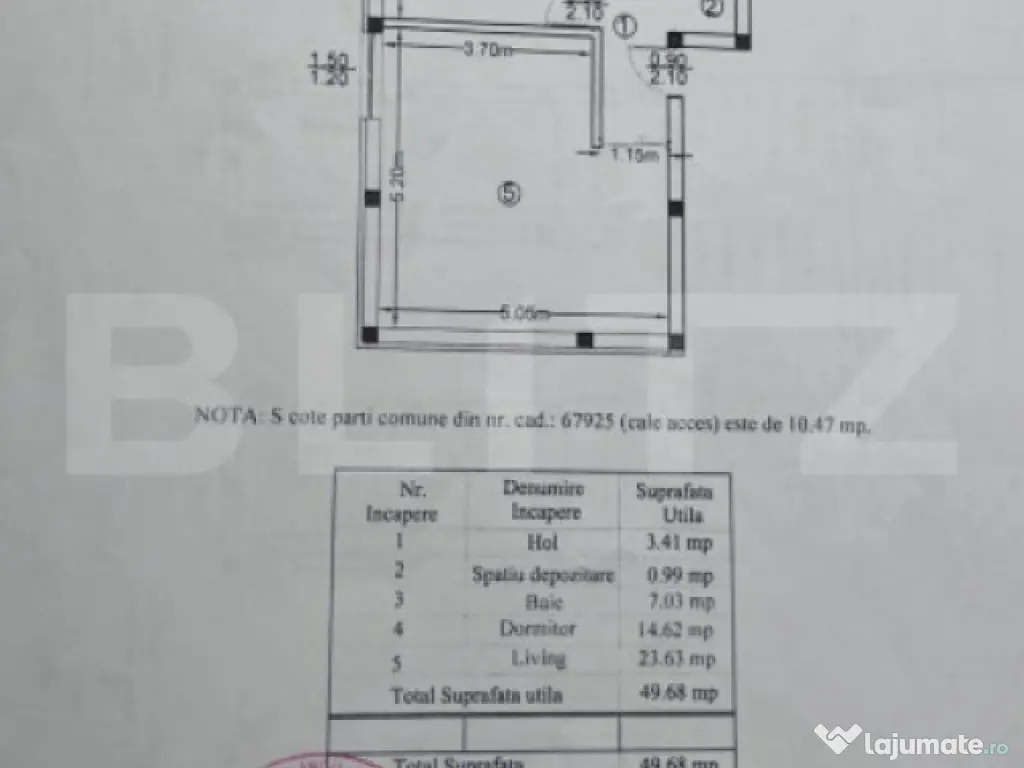 Apartament 2 camere 50 mp Rediu loc de parcare inclus