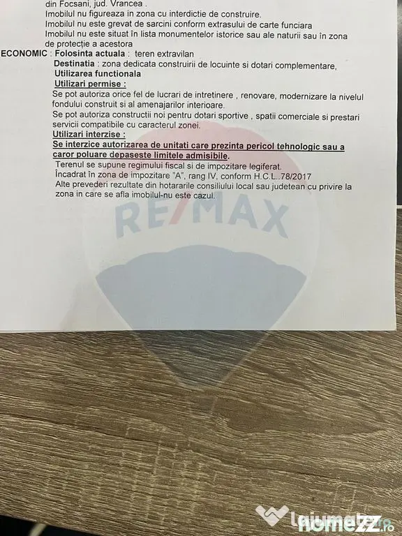 Teren intravilan 1300mp Campineanca / Intrare din Strada ...
