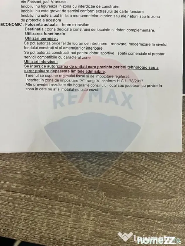 Teren intravilan 1300mp Campineanca / Intrare din Strada ...