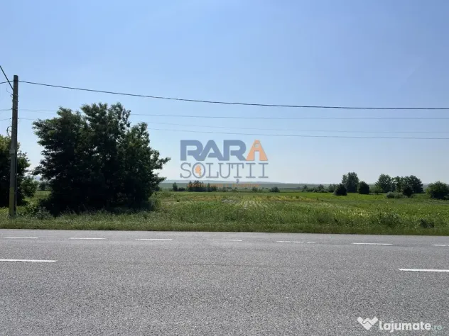 Teren 9969 mp, situat la E85, între două intrări pe au...