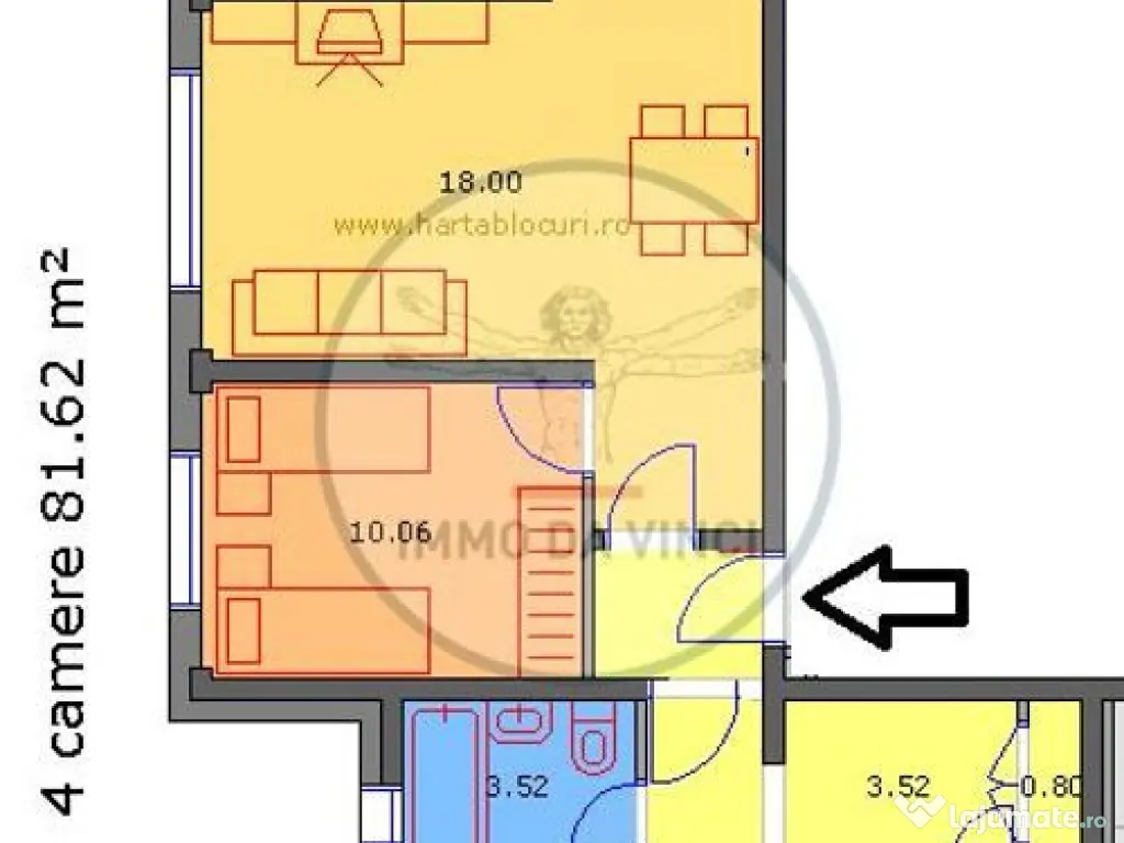 Apartament 4 camere finisat modern Zona Aurel Vlaicu