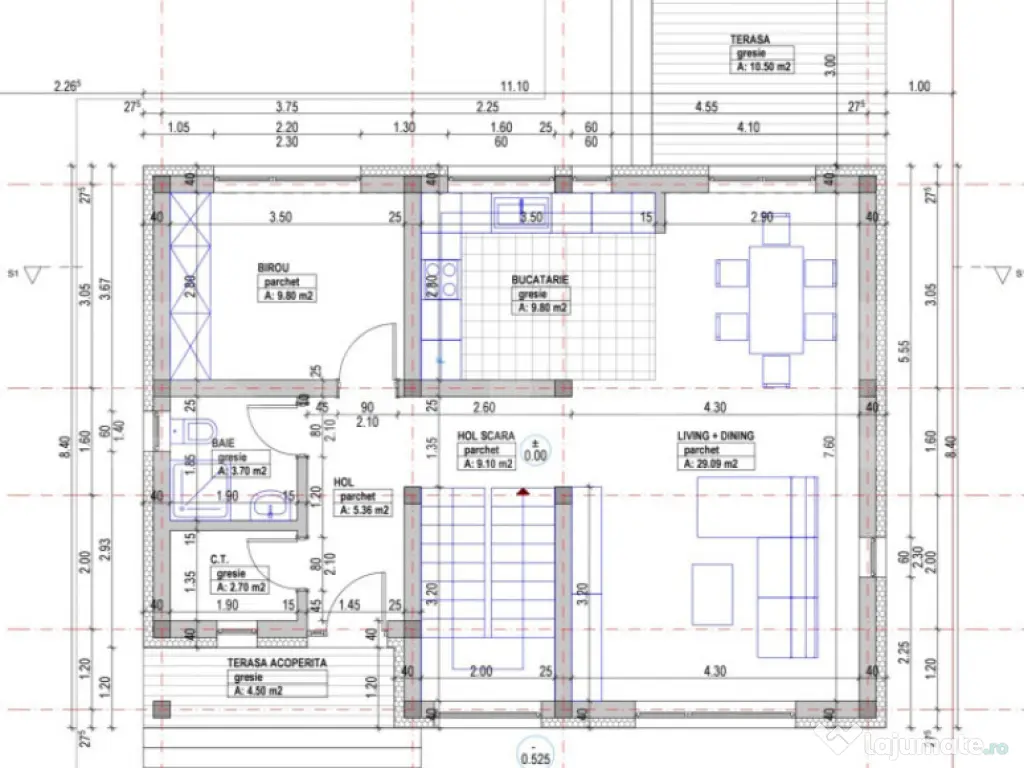 Casă individuală în Sânpetru – Lempeș, 600 mp teren ,