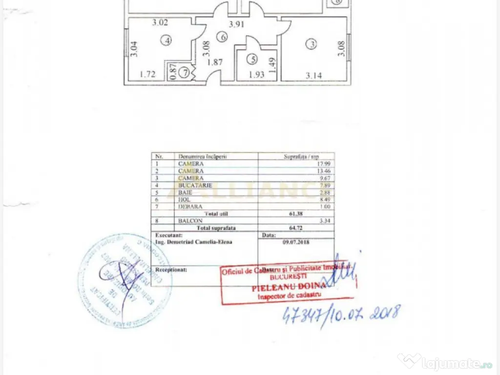 Apartament 3 camere Brancoveanu