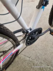 Bicicleta XFACT culoare alb cu roz 