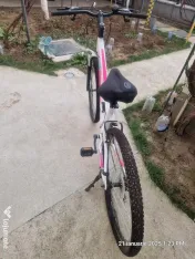 Bicicleta XFACT culoare alb cu roz 