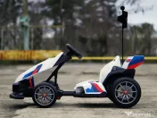 Kart electric cu functie Drift, BMW Motosport 2x 250W, 24V sasiu ajustabil White 