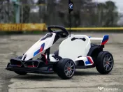 Kart electric cu functie Drift, BMW Motosport 2x 250W, 24V sasiu ajustabil White 