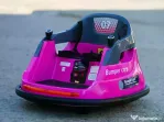 Masinuta busitoare electrica cu RC, Kinderauto Bumper, 2x 35W 12V pink