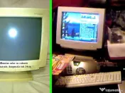 Monitor Calculator PC Vechi Retro cu tub CRT color RARITATE Vintage