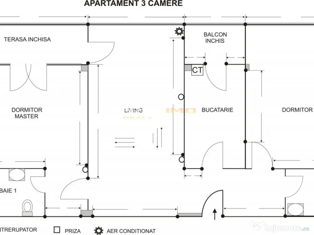 Mamaia, central, 3 camere decomandate lux, 130 mp