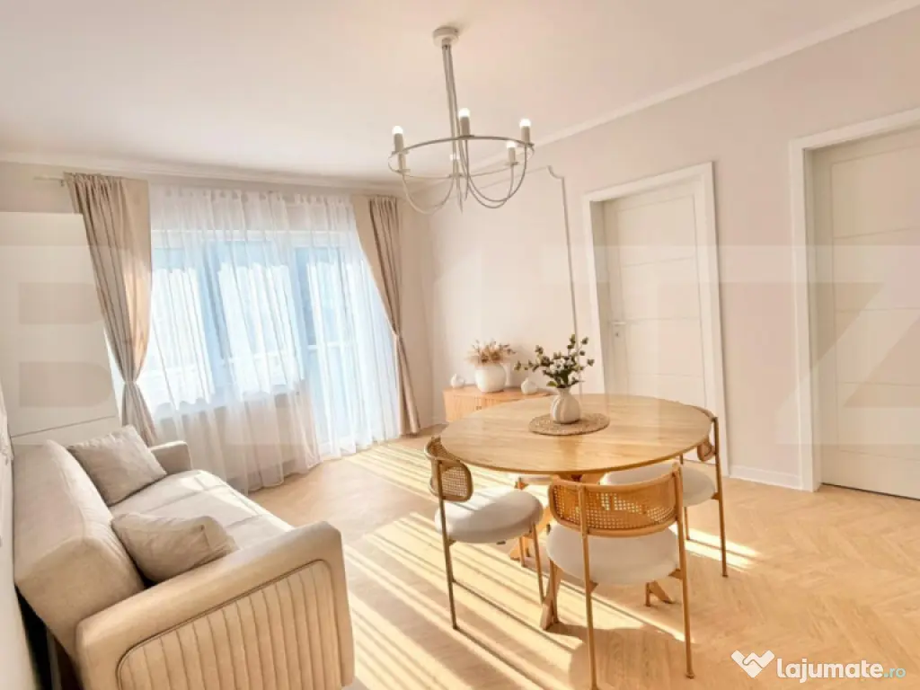 Apartament nou, semidecomandat, 3 camere, parcare subterana,