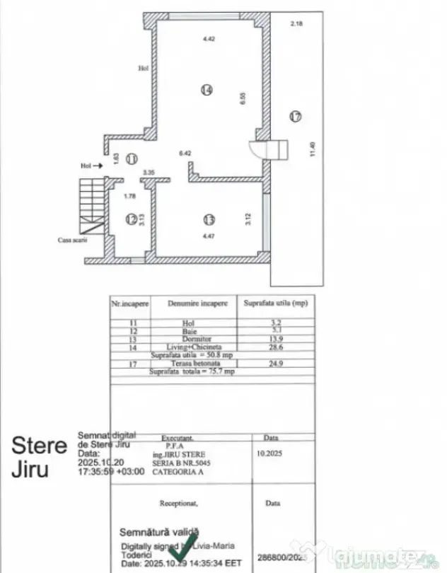 Mamaia Nord apartament nou 51 mp cu terasa si loc parcare