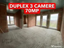 Duplex 3 camere, 70 mp utili, teren 284 mp, Mosnita Noua-Urs