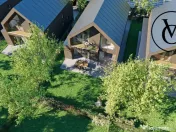 Vilă modernă P+1, structură metalică, smart home, pompe