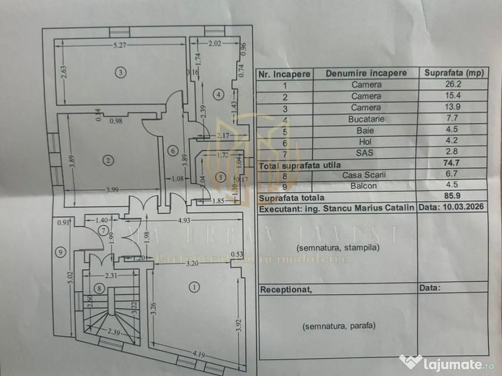 Apartament în vila Ștefan cel Mare – 300m Metrou