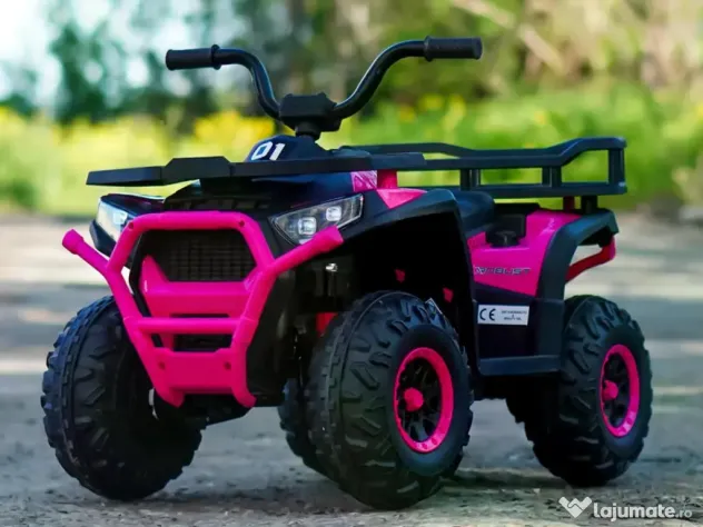 ATV electric pt. copii Mini DESERT, 4x 30W 12V, cu telecomanda Pink
