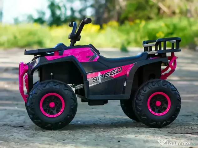 ATV electric pt. copii Mini DESERT, 4x 30W 12V, cu telecomanda Pink