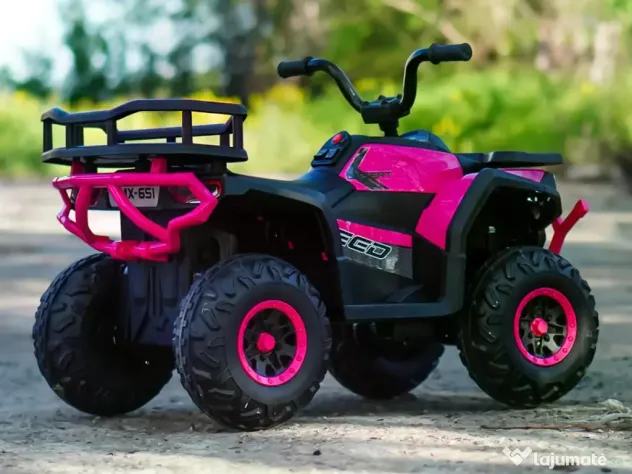 ATV electric pt. copii Mini DESERT, 4x 30W 12V, cu telecomanda Pink