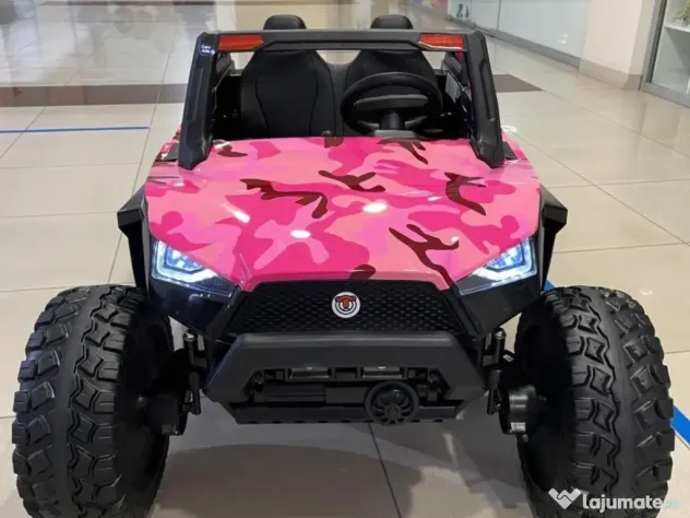 UTV electric pentru 4 copii, Kinderauto BJX1928 24V 14Ah , 500W PINK CAMO