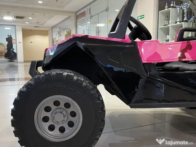 UTV electric pentru 4 copii, Kinderauto BJX1928 24V 14Ah , 500W PINK CAMO