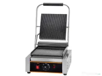 Contact grill cu placi striate - 22 cm