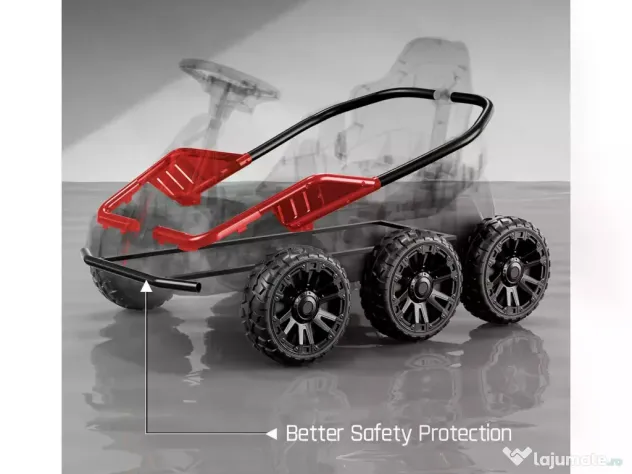 UTV electric pentru 2 copii Kinderauto BJSX2319 6x6 300W 24V RED