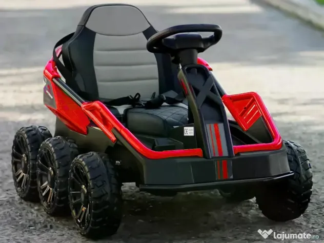 UTV electric pentru 2 copii Kinderauto BJSX2319 6x6 300W 24V RED