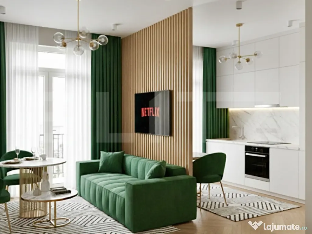 Apartament o camera, 30 mp + Balcon 6 mp, TVA INCLUS, zona S