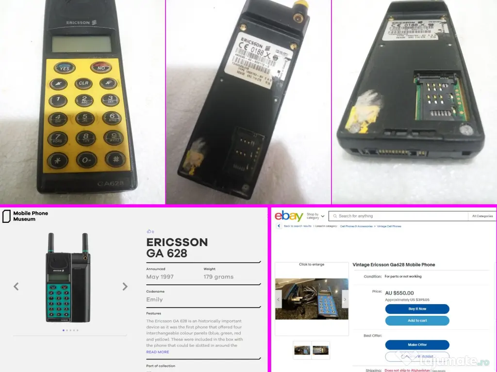Ericsson GA628 telefon mobil retro vintage de colectie
