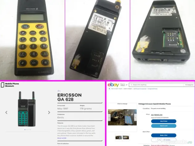 Ericsson GA628 telefon mobil retro vintage de colectie
